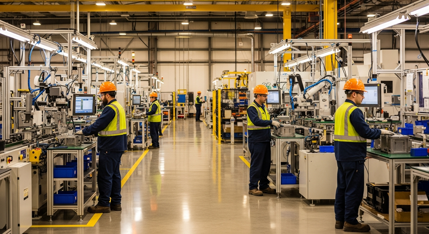 Operations floor of an Alberta manufacturing facility