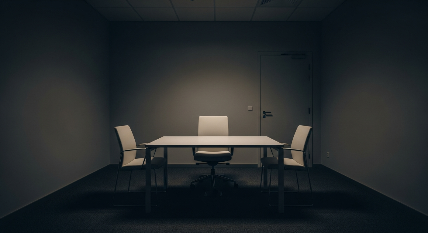 Hylton investigator taking notes in a private interview room during a workplace investigation
